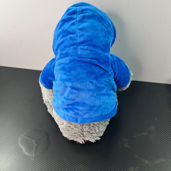Toy Factory Plush Stuffed Animal Toy Sloth Gray with Blue Hoodie 22” Spirit Anim - Picture 7 of 15